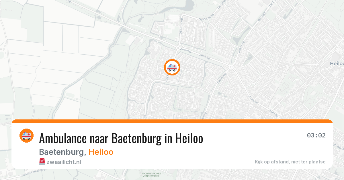 Ambulance naar Baetenburg in Heiloo — 8 apr 2026