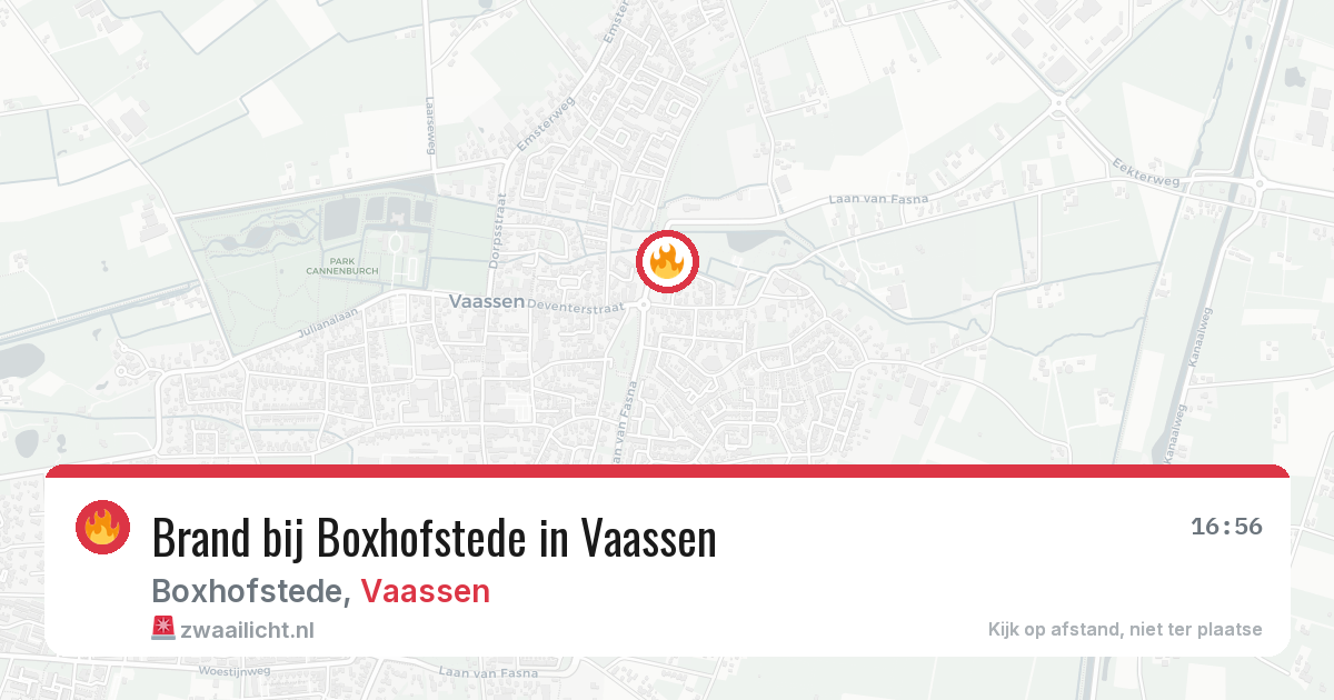 Brand bij Boxhofstede in Vaassen — 29 jun 2026
