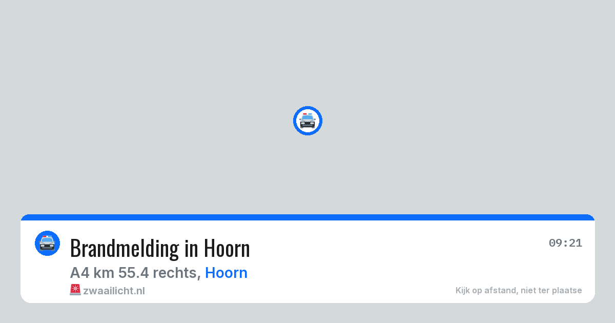 Brandmelding in Hoorn — 16 jul 2026