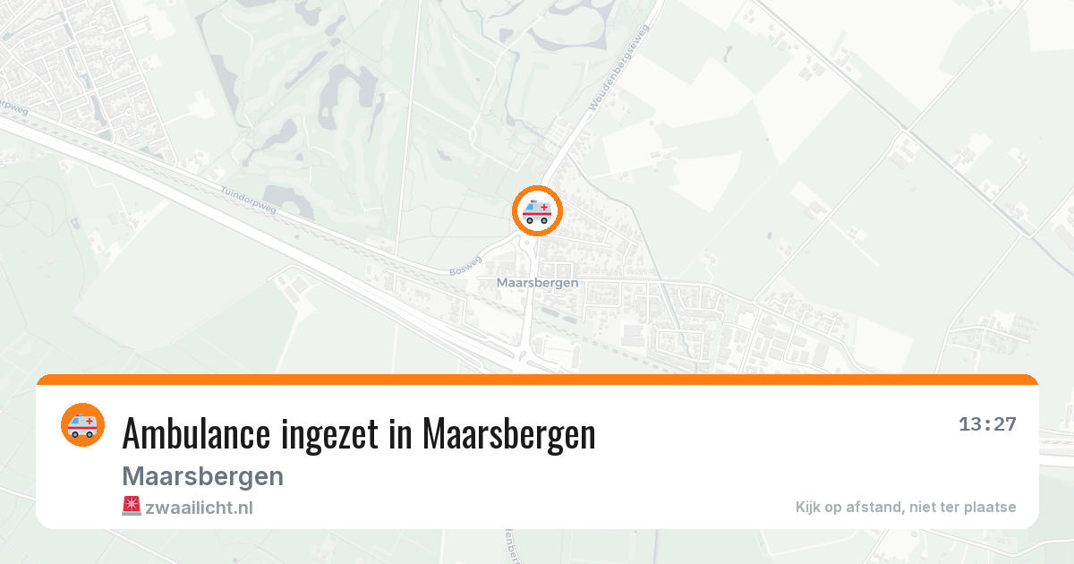 Ambulance ingezet in Maarsbergen — 12 jun 2026