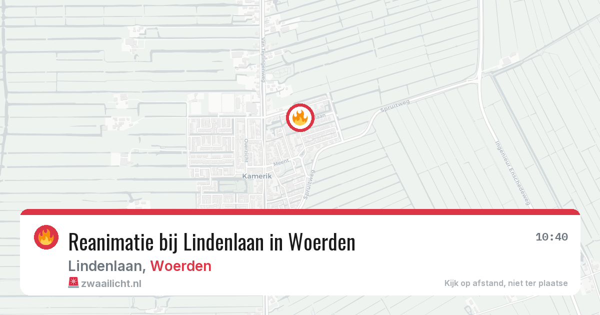 Reanimatie bij Lindenlaan in Woerden — 23 mei 2026