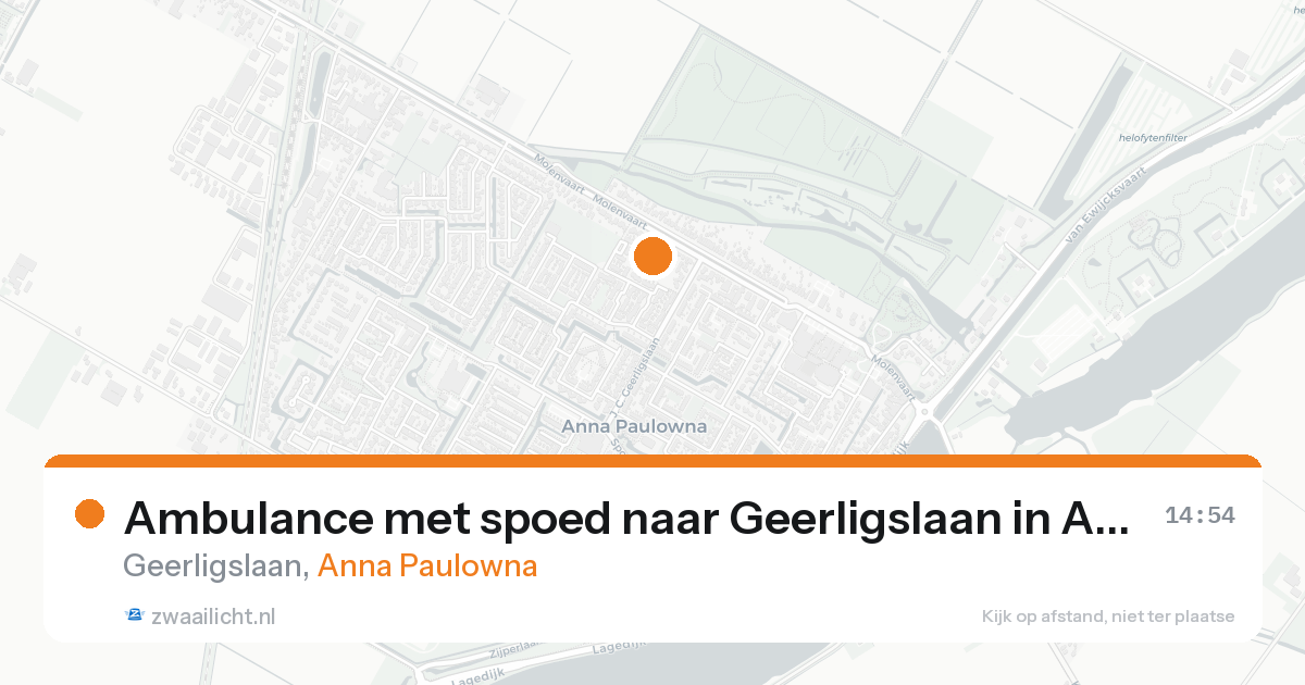 Ambulance met spoed naar Geerligslaan in Anna Paulowna — 23 aug 2026