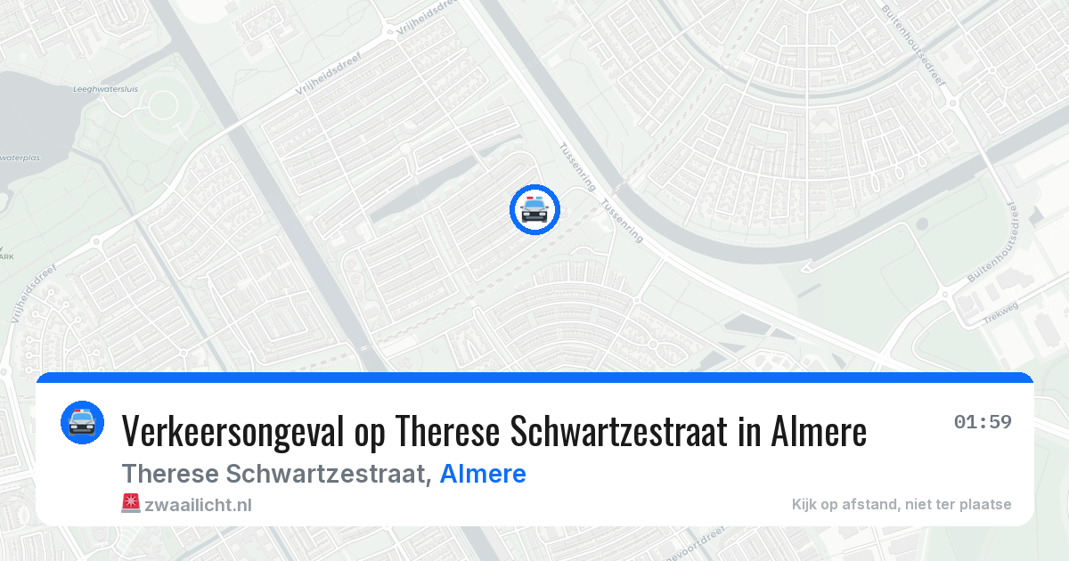 Verkeersongeval op Therese Schwartzestraat in Almere — 23 jun 2026