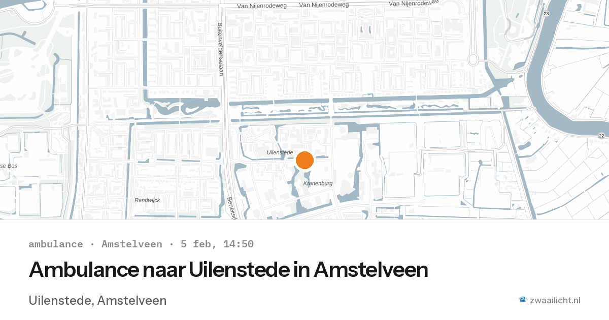 Ambulance naar Uilenstede in Amstelveen — 5 feb 2026
