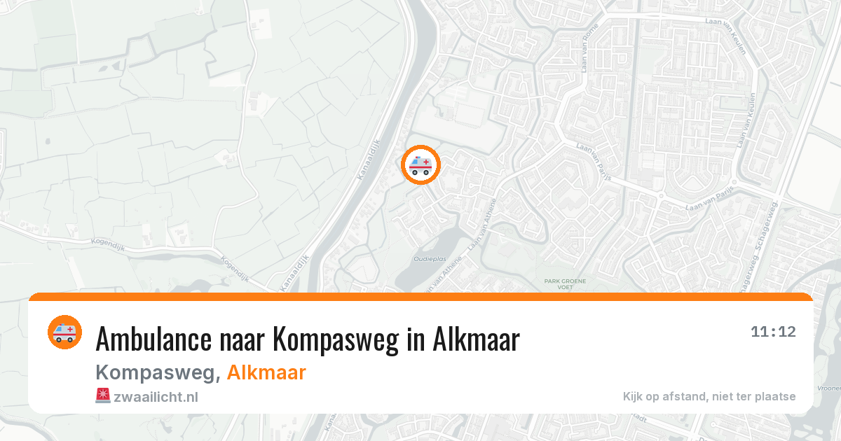 Ambulance naar Kompasweg in Alkmaar — 7 jun 2026