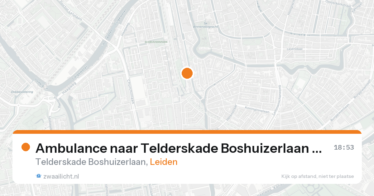 Ambulance naar Telderskade Boshuizerlaan in Leiden — 30 jan 2026