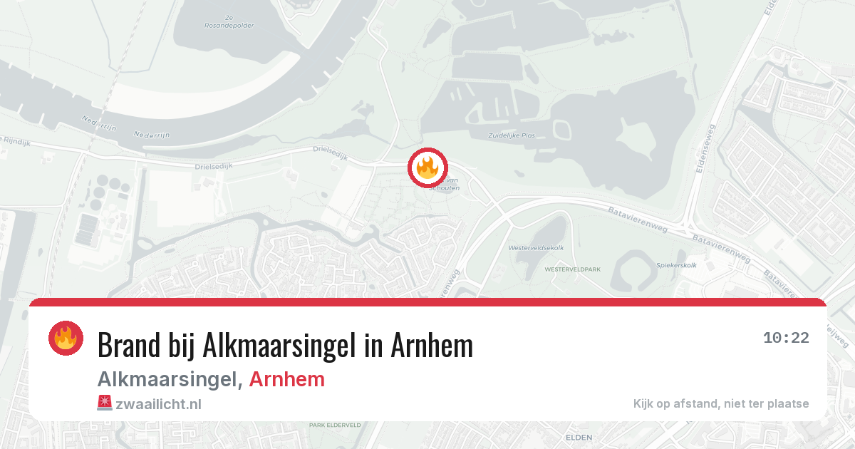 Brand bij Alkmaarsingel in Arnhem — 9 jun 2026