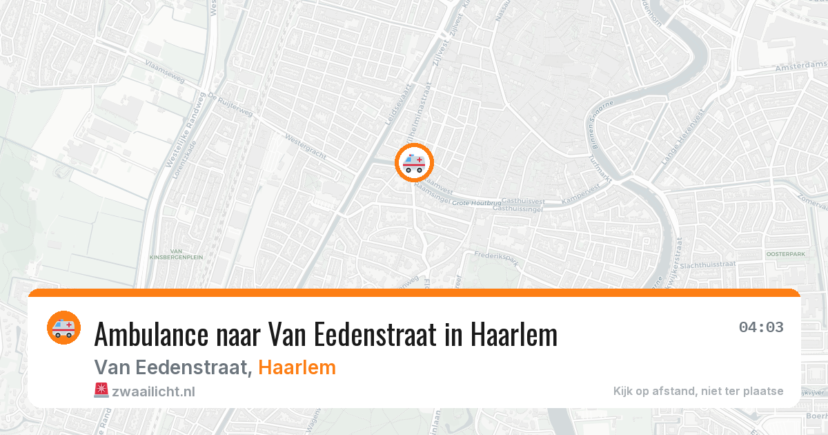 Ambulance naar Van Eedenstraat in Haarlem — 22 mei 2026