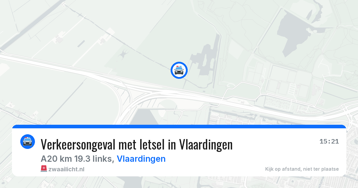 Verkeersongeval met letsel in Vlaardingen — 12 aug 2026