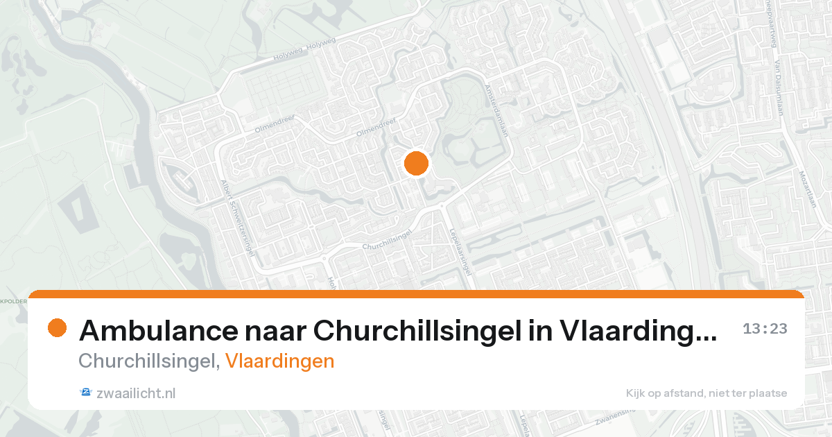 Ambulance naar Churchillsingel in Vlaardingen — 2 jul 2026