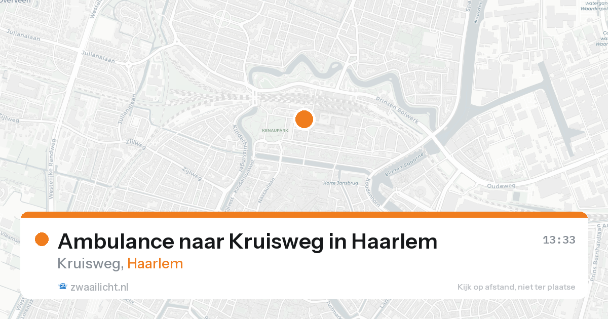 Ambulance naar Kruisweg in Haarlem — 19 mei 2026