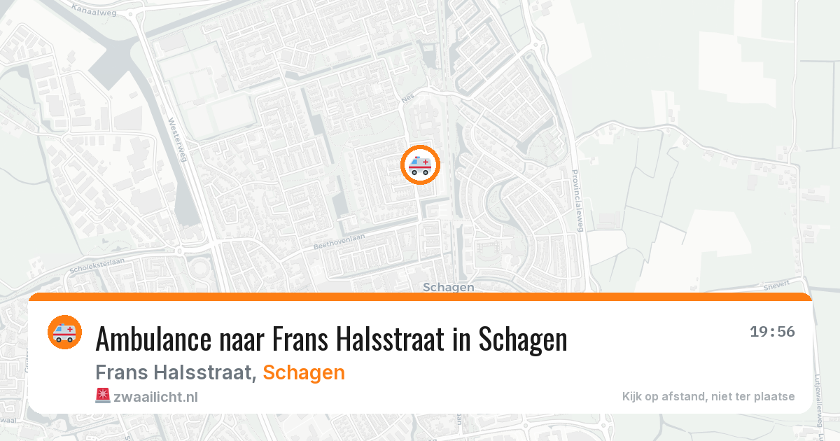 Ambulance naar Frans Halsstraat in Schagen — 5 mei 2026