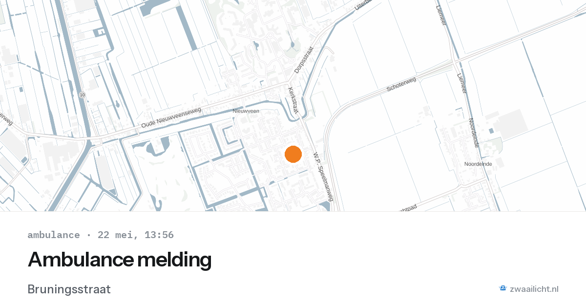Ambulance melding — 22 mei 2026