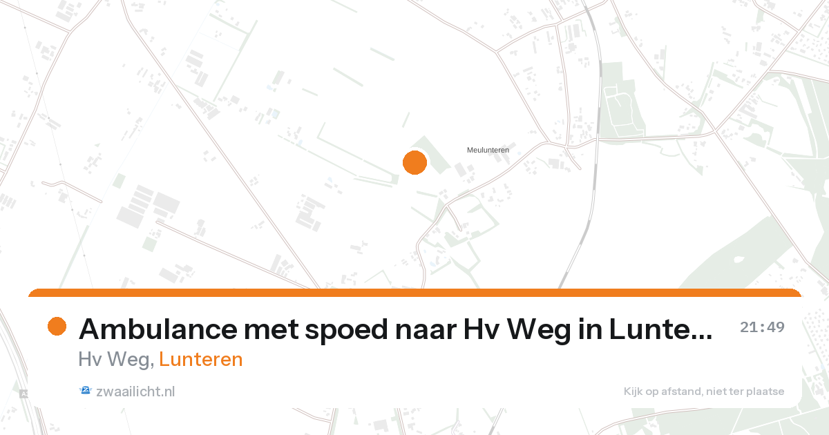 Ambulance met spoed naar Hv Weg in Lunteren — 27 aug 2026