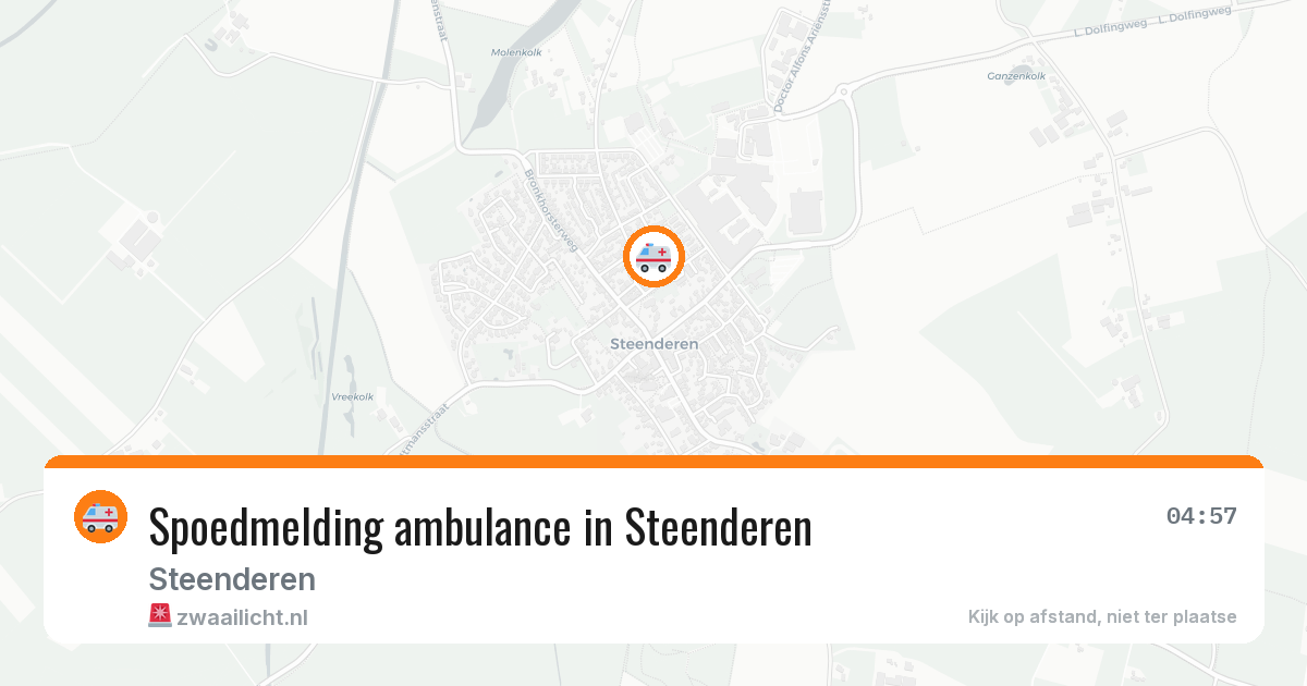Spoedmelding ambulance in Steenderen — 28 jun 2026