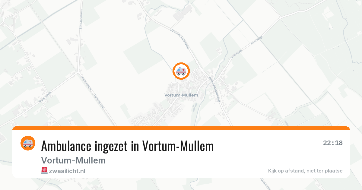 Ambulance ingezet in Vortum-Mullem — 2 jul 2026