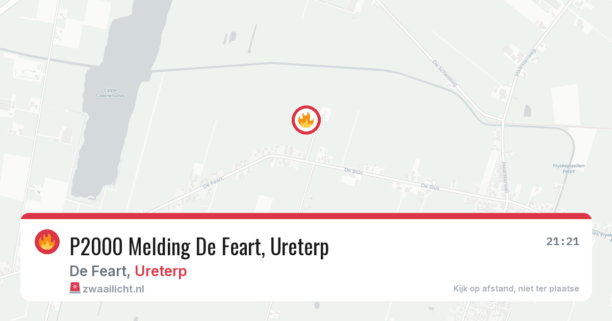 P2000 Melding De Feart, Ureterp — 12 jul 2026