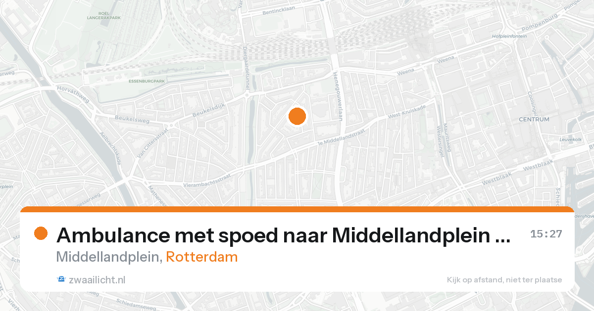 Ambulance met spoed naar Middellandplein in Rotterdam — 30 jan 2026