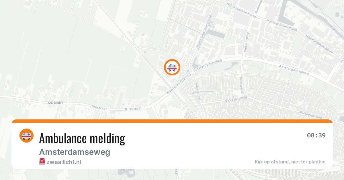 Ambulance melding — 21 jun 2026