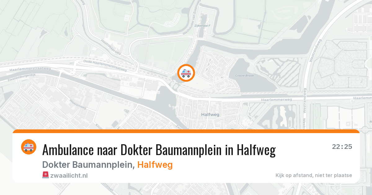 Ambulance naar Dokter Baumannplein in Halfweg — 17 mei 2026