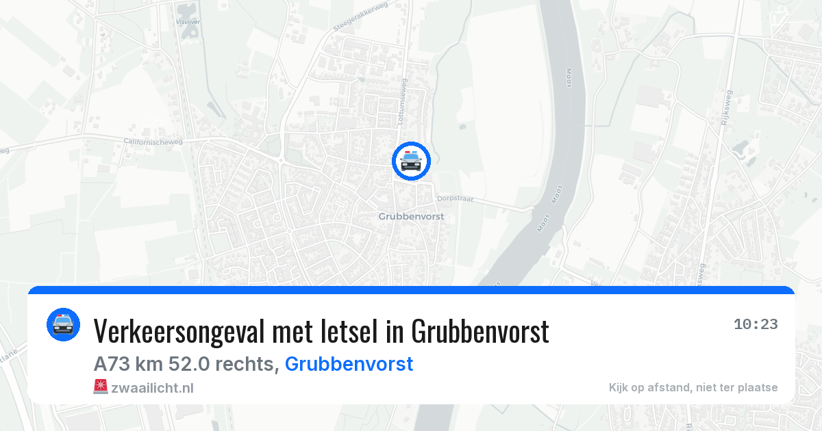 Verkeersongeval met letsel in Grubbenvorst — 30 apr 2026