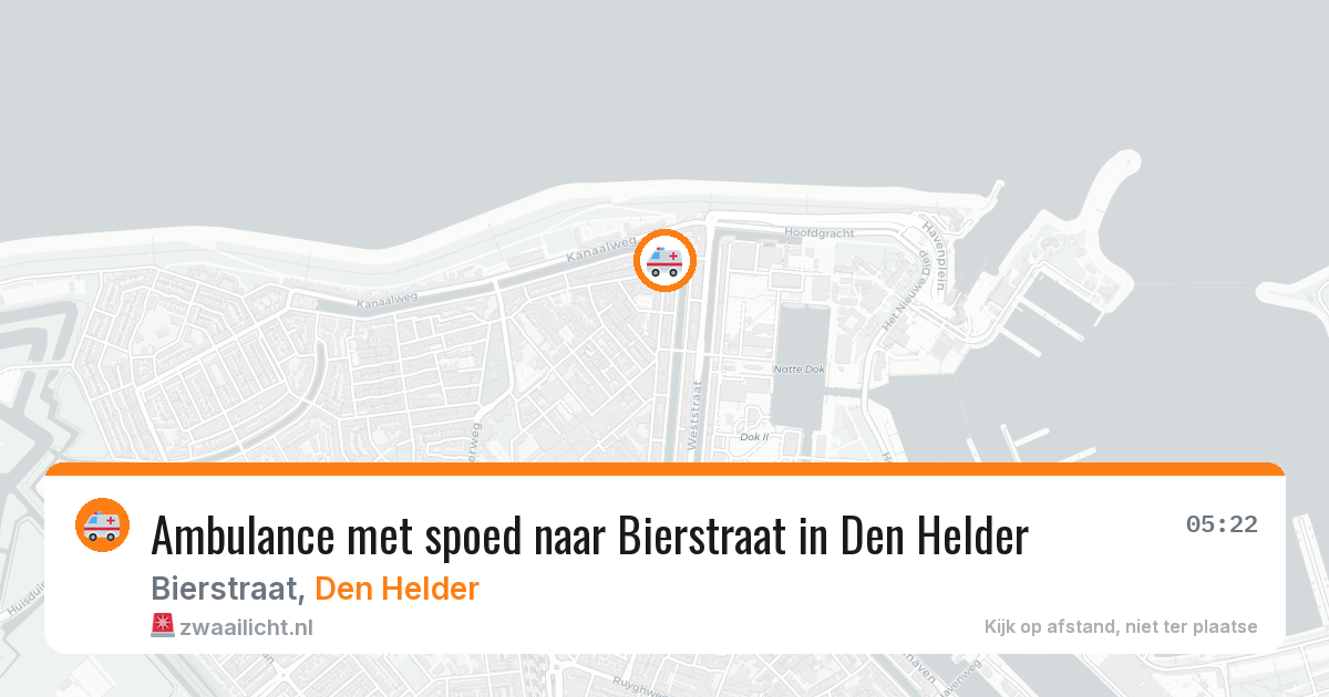 Ambulance met spoed naar Bierstraat in Den Helder — 29 mrt 2026