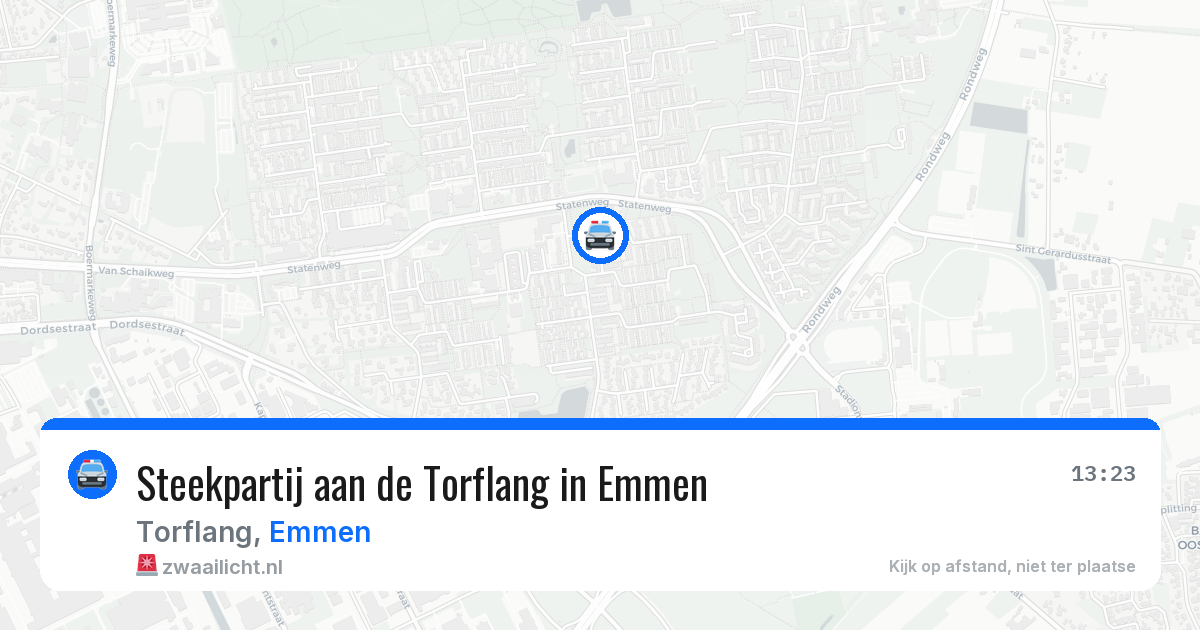 Steekpartij aan de Torflang in Emmen — 27 jul 2026