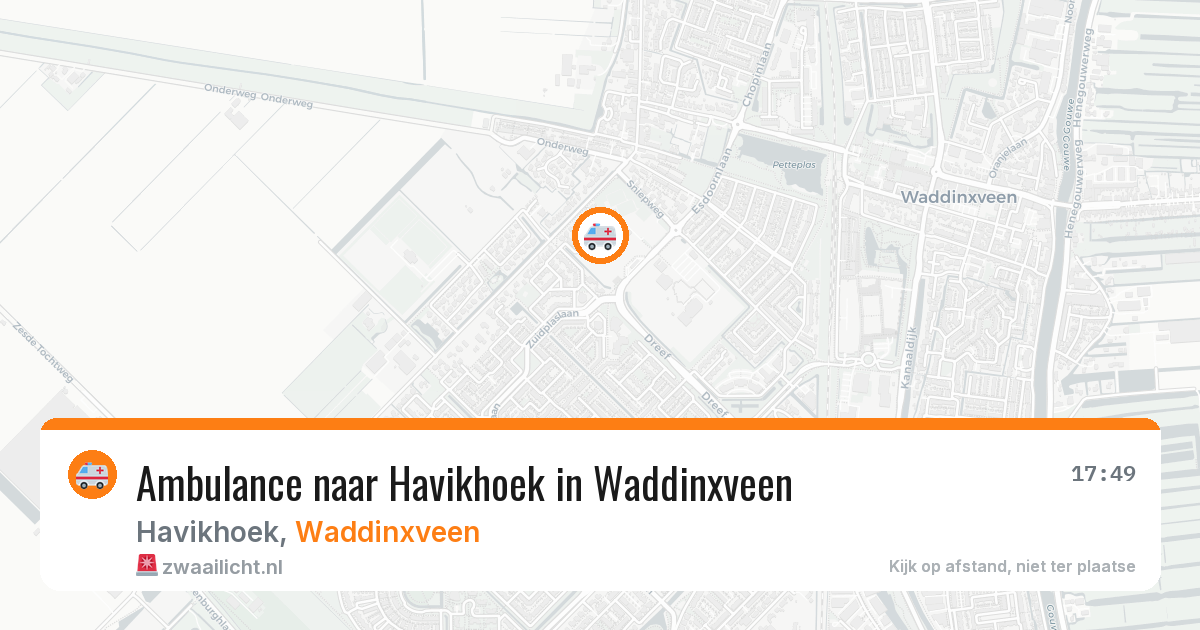 Ambulance naar Havikhoek in Waddinxveen — 11 jul 2026