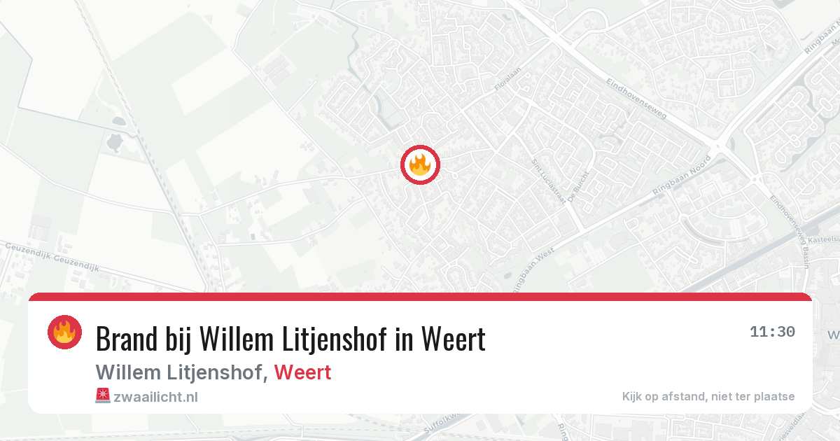 Brand bij Willem Litjenshof in Weert — 9 jun 2026