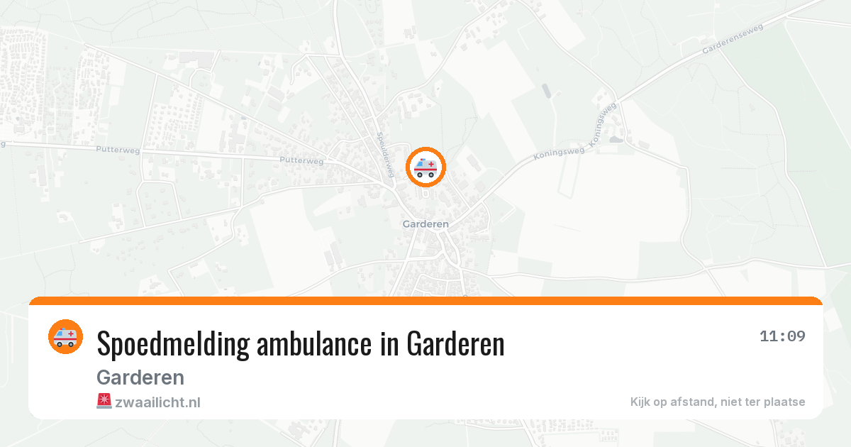 Spoedmelding ambulance in Garderen — 7 apr 2026