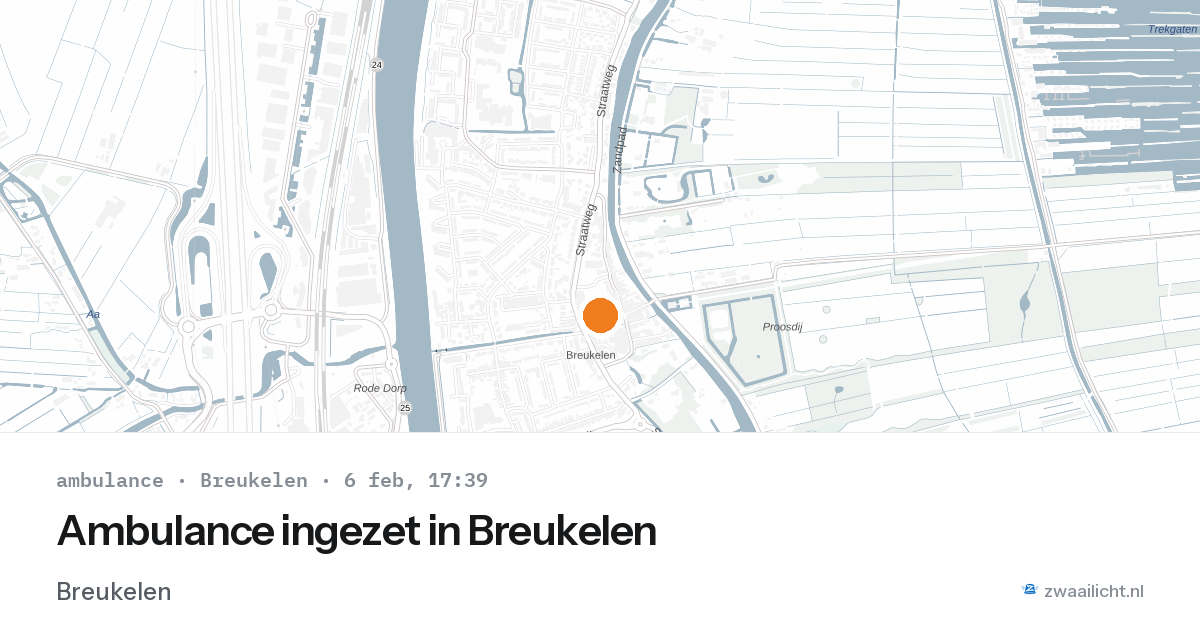Ambulance ingezet in Breukelen — 6 feb 2026