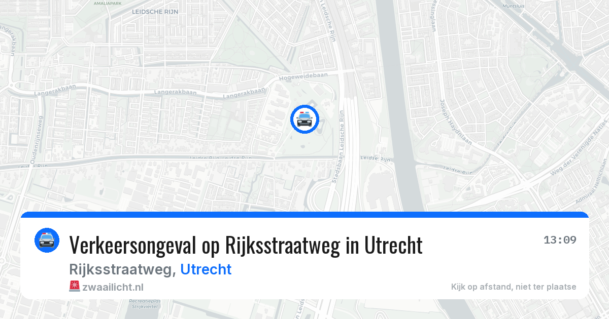 Verkeersongeval op Rijksstraatweg in Utrecht — 15 jul 2026