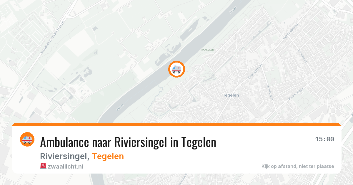 Ambulance naar Riviersingel in Tegelen — 25 jun 2026