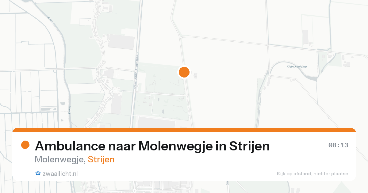 Ambulance naar Molenwegje in Strijen — 8 feb 2026