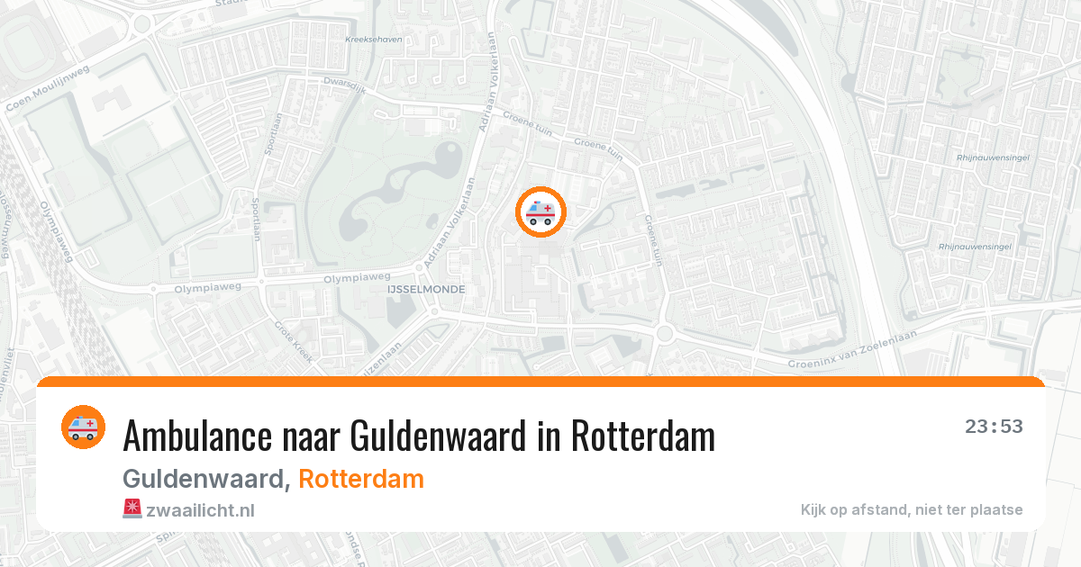 Ambulance naar Guldenwaard in Rotterdam — 16 mei 2026