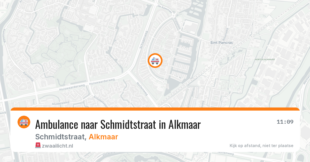 Ambulance naar Schmidtstraat in Alkmaar — 10 jun 2026