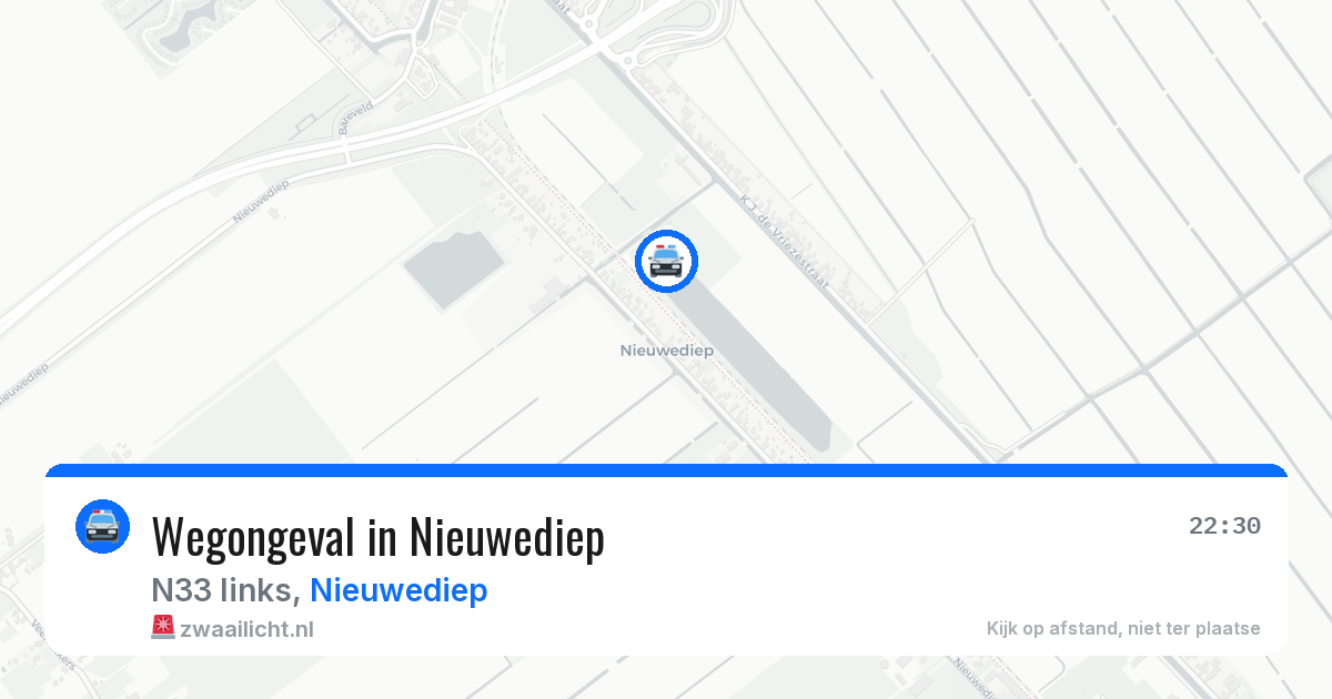 Wegongeval in Nieuwediep — 13 apr 2026