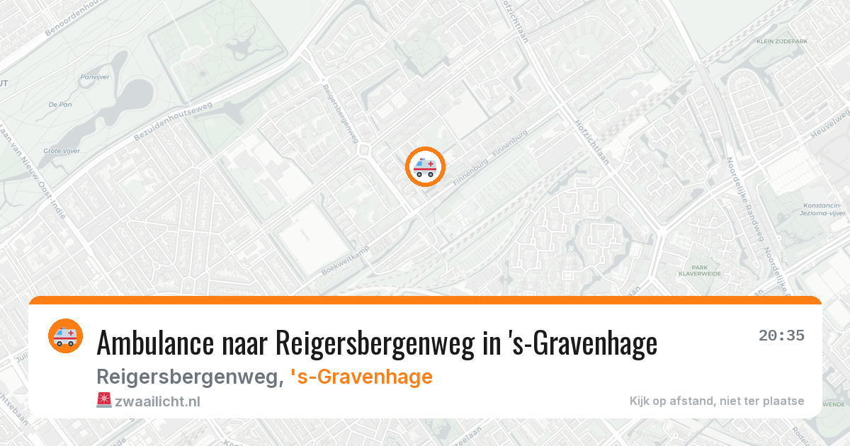 Ambulance naar Reigersbergenweg in 's-Gravenhage — 3 mei 2026