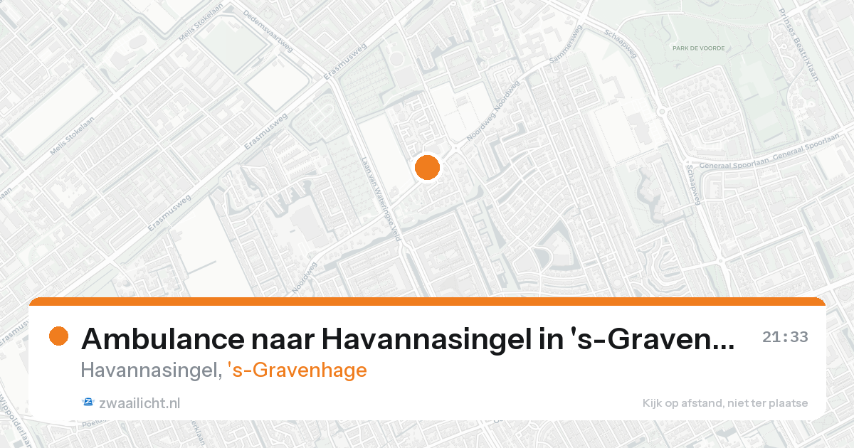 Ambulance naar Havannasingel in 's-Gravenhage — 24 aug 2026