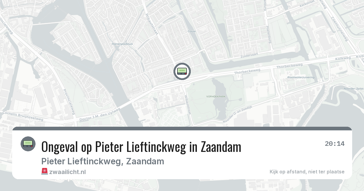 Ongeval op Pieter Lieftinckweg in Zaandam — 22 feb 2026