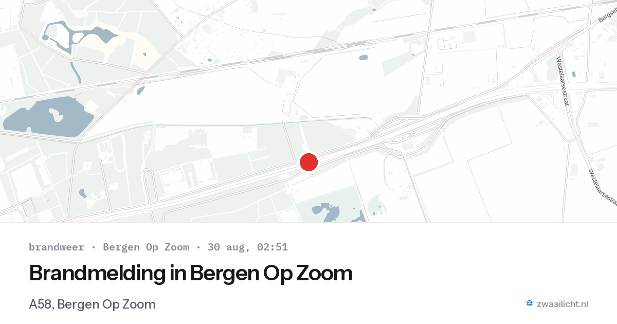 Brandmelding in Bergen Op Zoom — 30 aug 2026