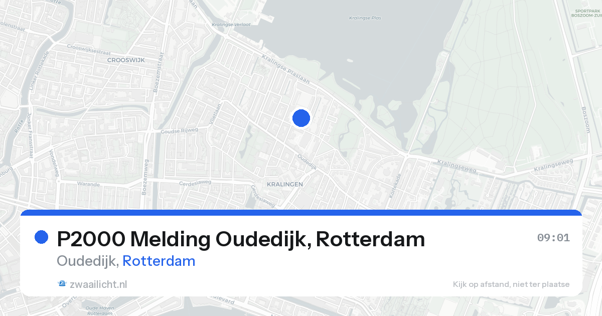 P2000 Melding Oudedijk, Rotterdam — 21 aug 2026