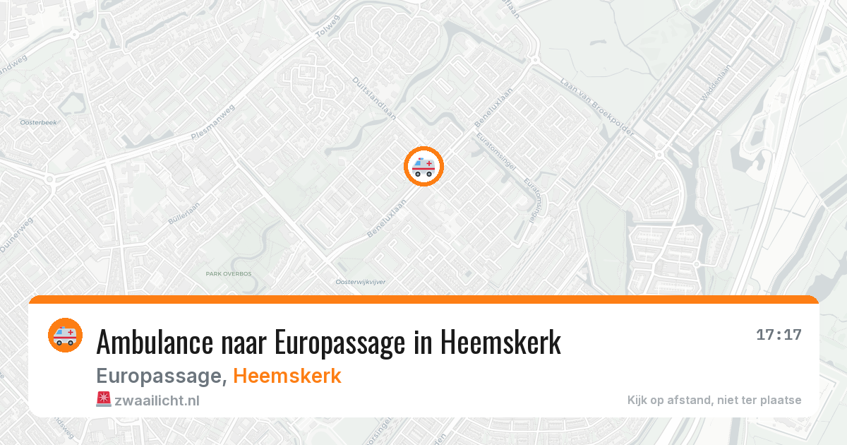 Ambulance naar Europassage in Heemskerk — 18 jul 2026