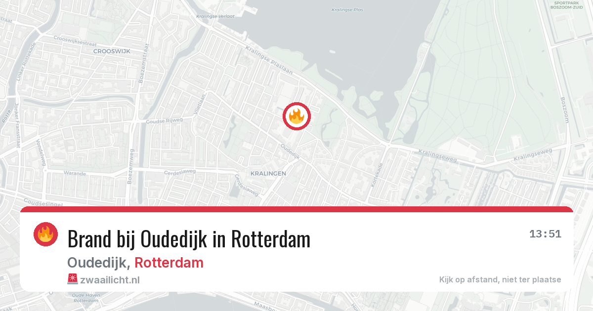 Brand bij Oudedijk in Rotterdam — 3 mei 2026