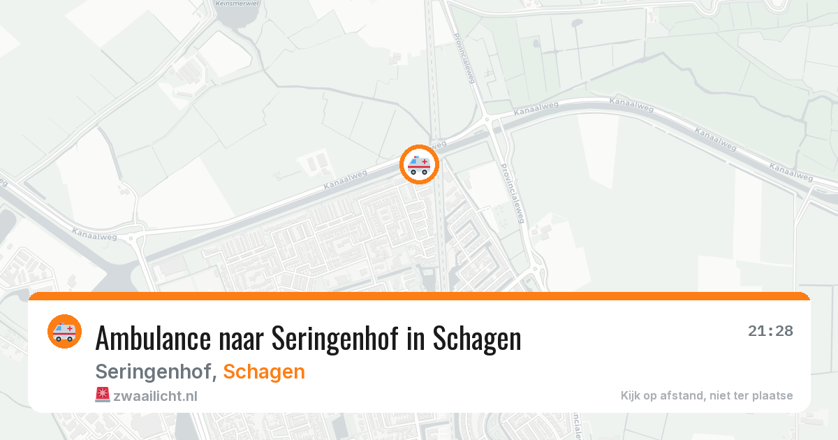 Ambulance naar Seringenhof in Schagen — 22 apr 2026