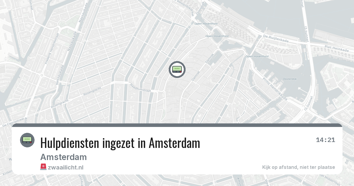 Hulpdiensten ingezet in Amsterdam — 29 jan 2026 | 🚨 Zwaailicht.nl