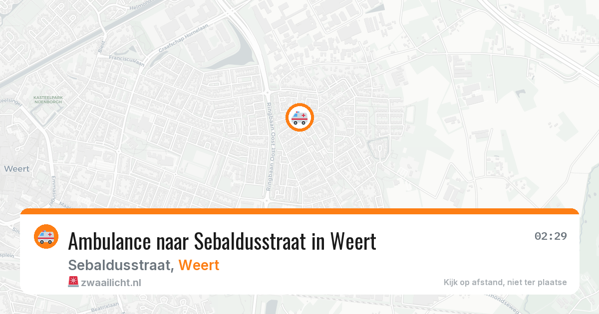 Ambulance naar Sebaldusstraat in Weert — 12 jun 2026