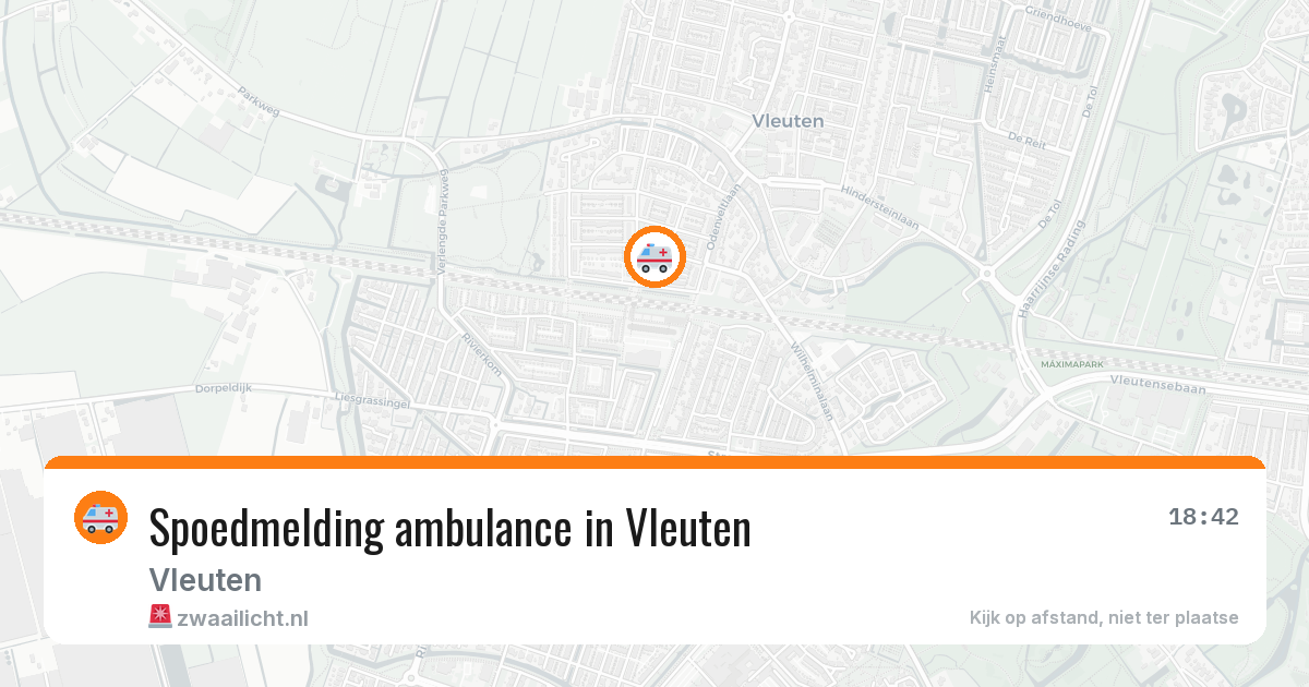 Spoedmelding ambulance in Vleuten — 10 aug 2026