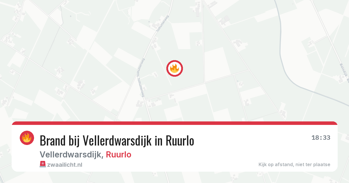 Brand bij Vellerdwarsdijk in Ruurlo — 29 mei 2026