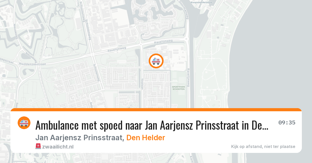 Ambulance met spoed naar Jan Aarjensz Prinsstraat in Den Helder — 26 jan 2026